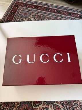 Gucci Maroon Shoe Box
